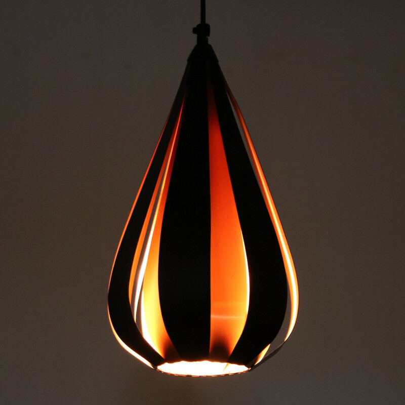 Mid century pendant lamp by Werner Schou for Coronell Elektro, Denmark 1960s