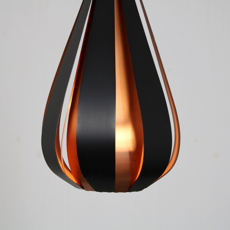 Mid century pendant lamp by Werner Schou for Coronell Elektro, Denmark 1960s