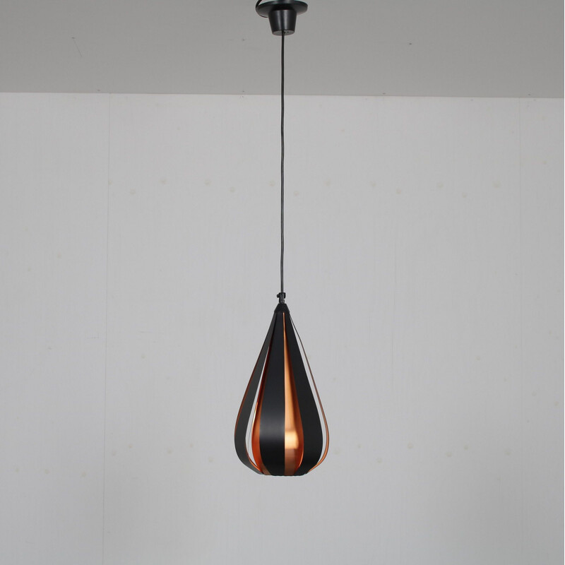 Mid century pendant lamp by Werner Schou for Coronell Elektro, Denmark 1960s
