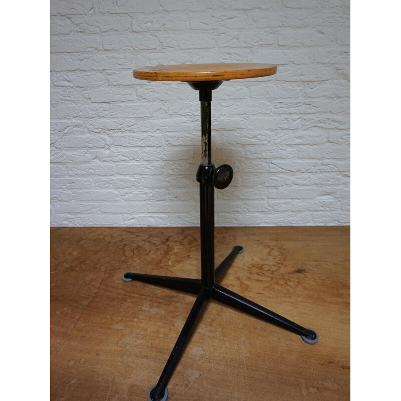 Mid century adjustable architect stool by Friso Kramer for Ahrend De Cirkel, Netherlands 1950s