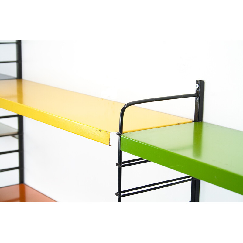 Pilastro modular wall unit in multicolored metal, Tjerk REIJENGA - 1960s