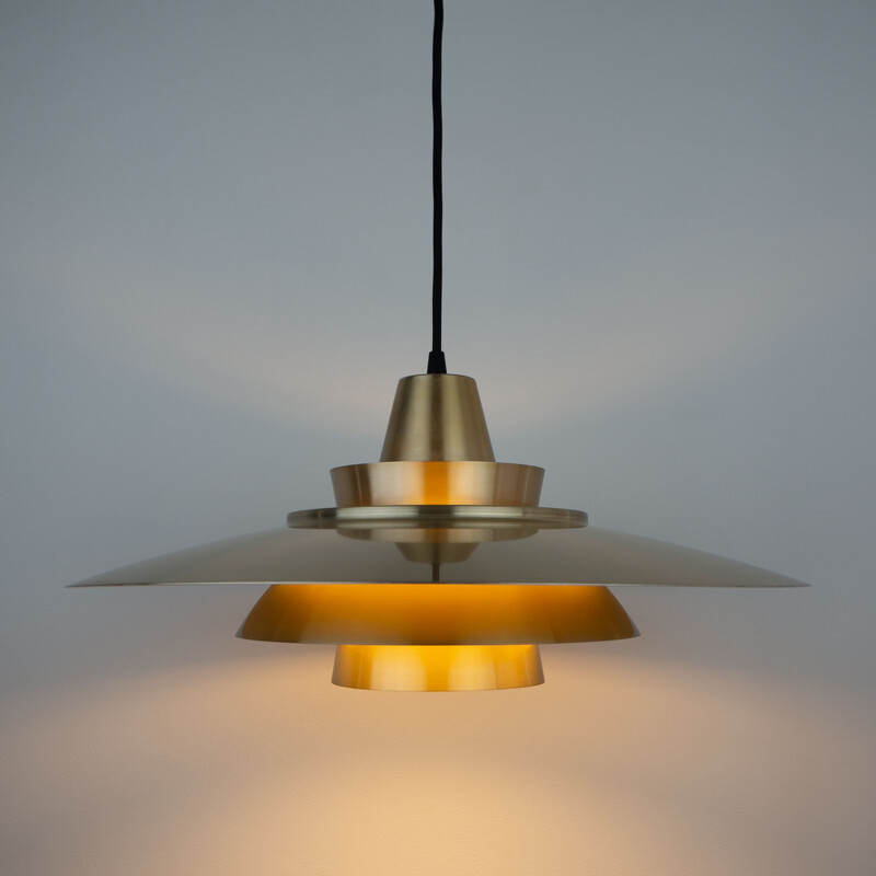 Danish vintage pendant lamp Superlight by David Mogensen, 1970s