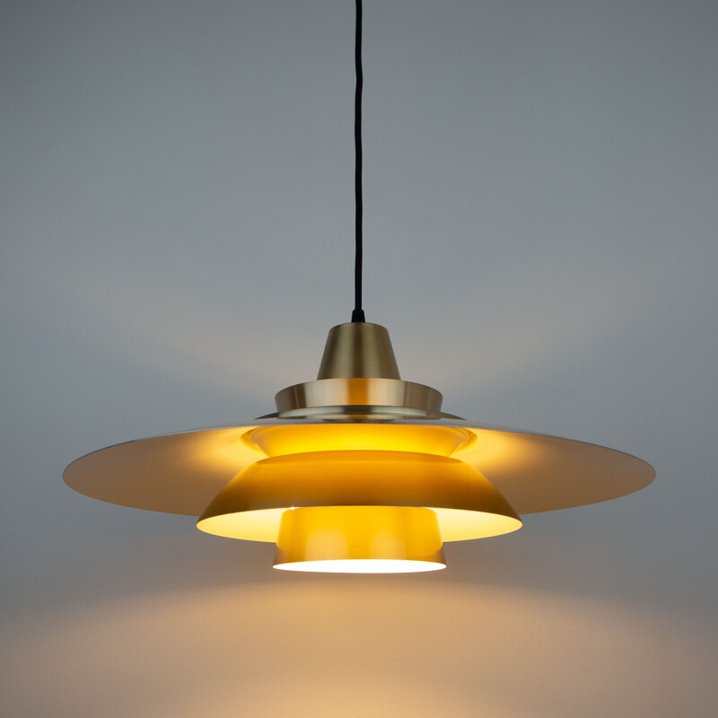 Danish vintage pendant lamp Superlight by David Mogensen, 1970s