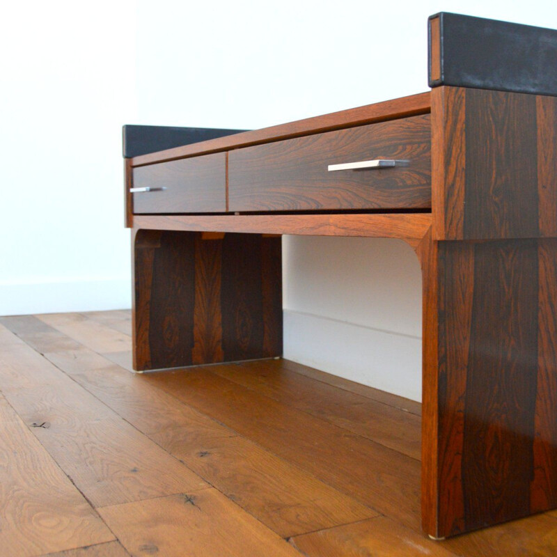 Vintage rosewood veneer console, 1970