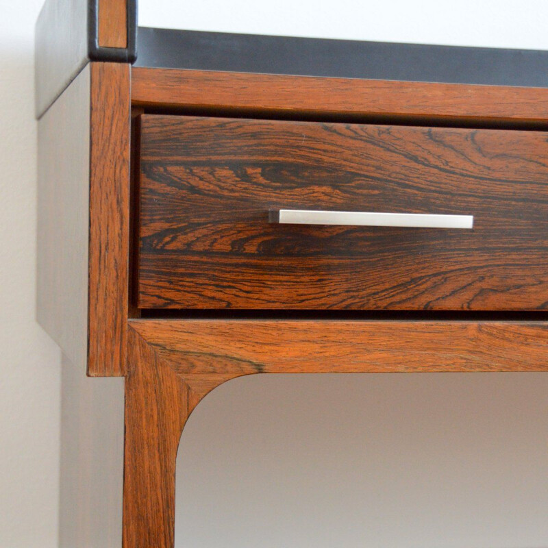 Vintage rosewood veneer console, 1970