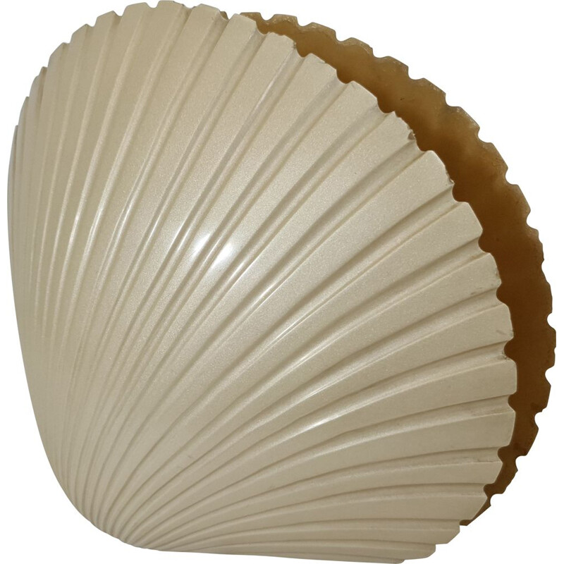 Vintage shell lamp in fiberglass by André Cazenave and Michele Mahé for Atelier A, 1970