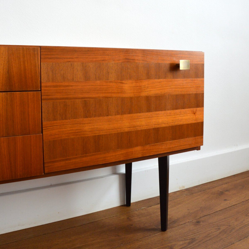 Console vintage en bois, 1950s