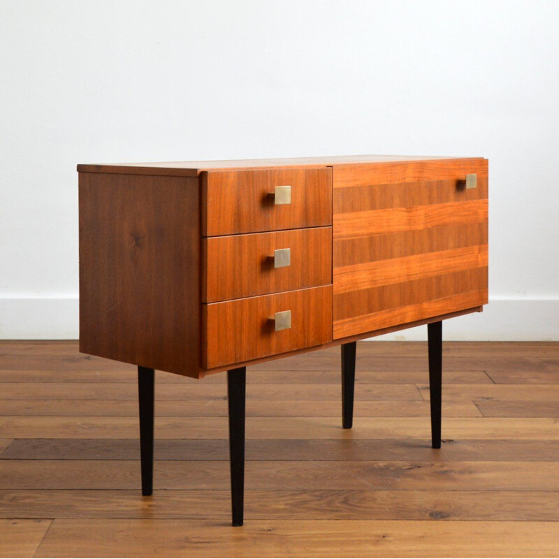 Console vintage en bois, 1950s