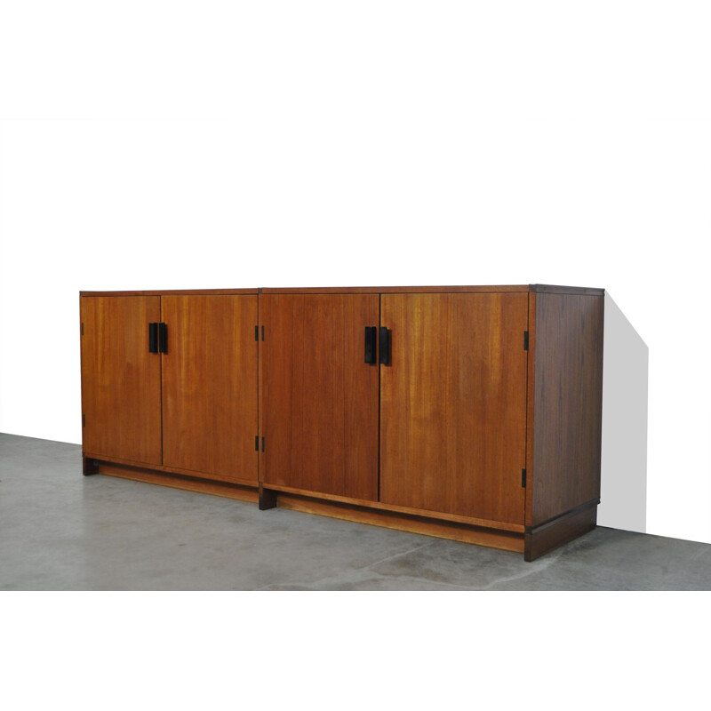 Buffet vintage en placage de teck "sur mesure" par Cees Braakman pour Pastoe, 1970