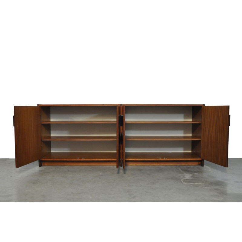 Buffet vintage en placage de teck "sur mesure" par Cees Braakman pour Pastoe, 1970