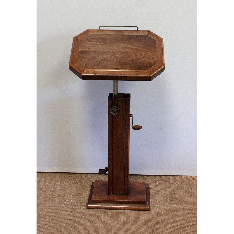 Vintage lectern in solid walnut, 1940 