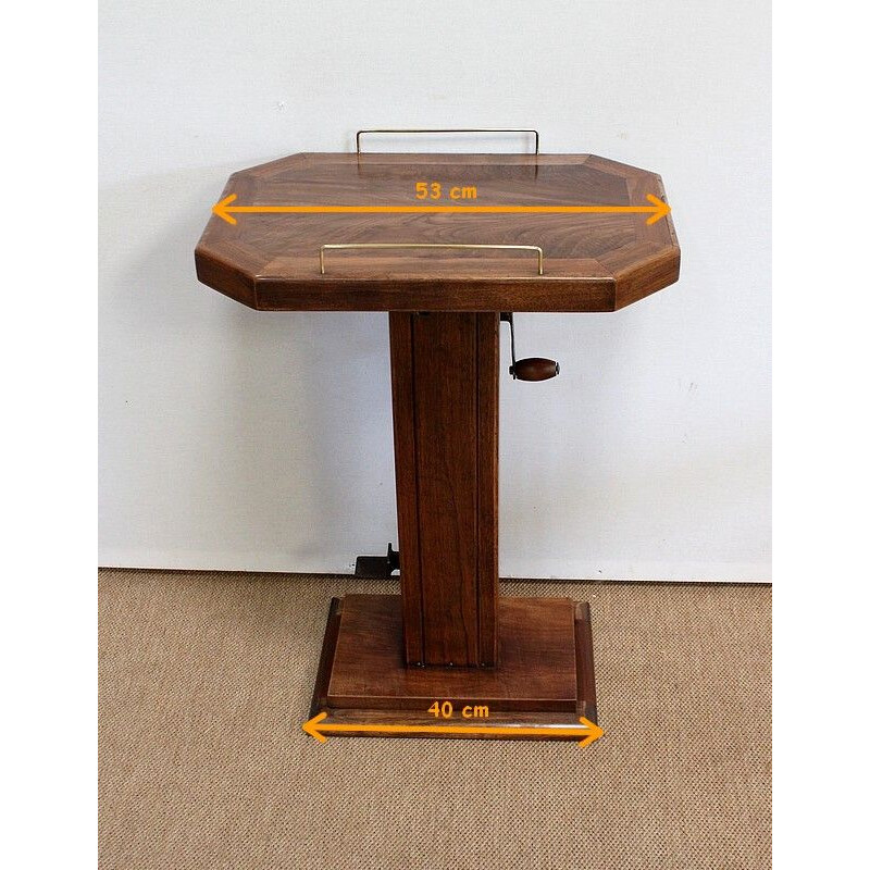 Vintage lectern in solid walnut, 1940 