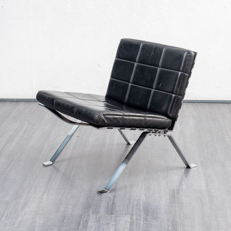 Mid century leather armchair by Hans Eichenberger for Girsberger, 1960s