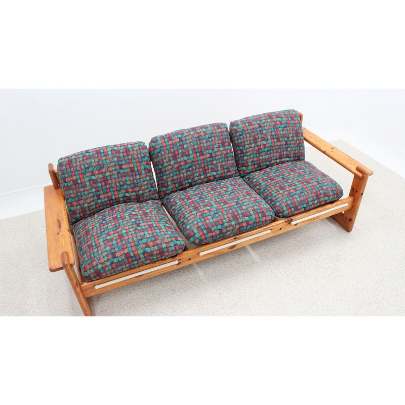 Vintage italian design 3 seater sofa 1970s