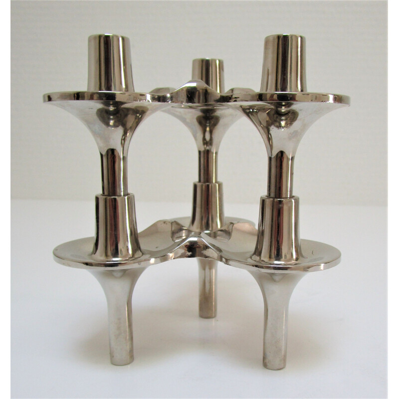 Pair of vintage Orion candlesticks by Fritz Nagel and Caesar Stoffi, 1960