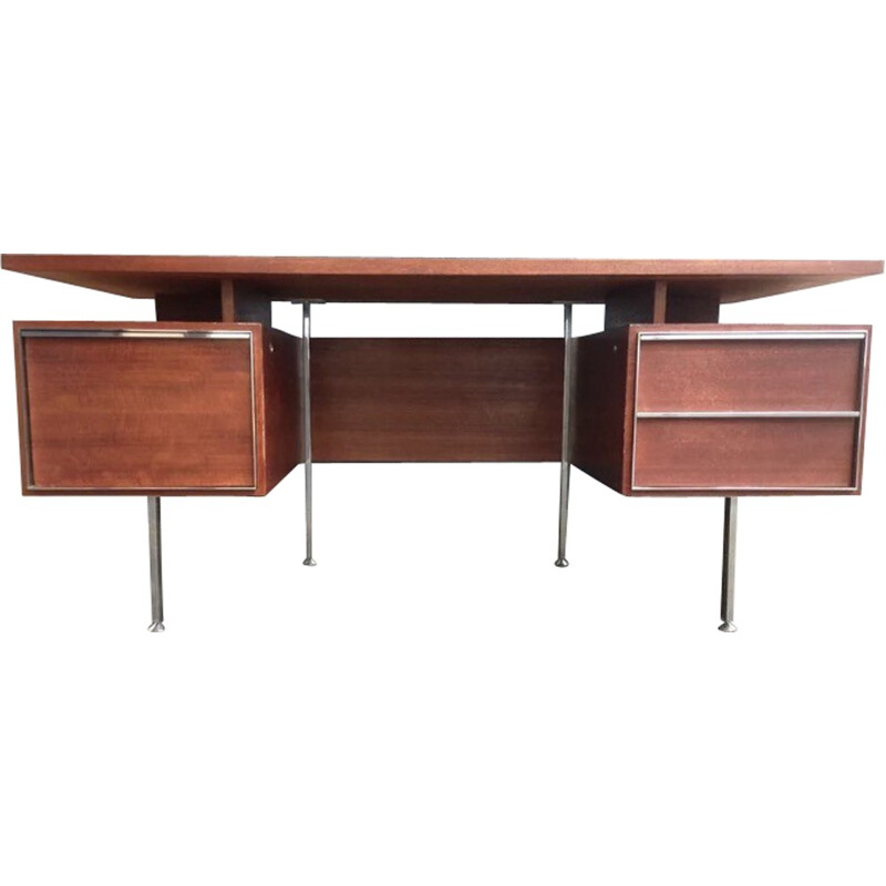 Vintage desk in rosewood, Alain RICHARD - 1960s