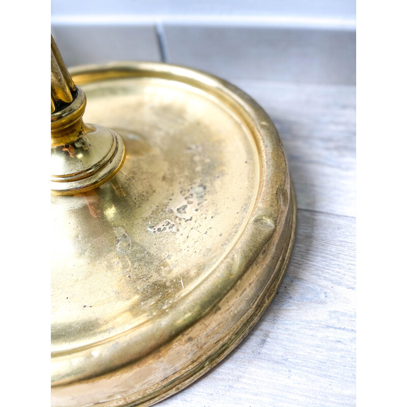 Vintage brass and gilt bronze coat rack, 1960s