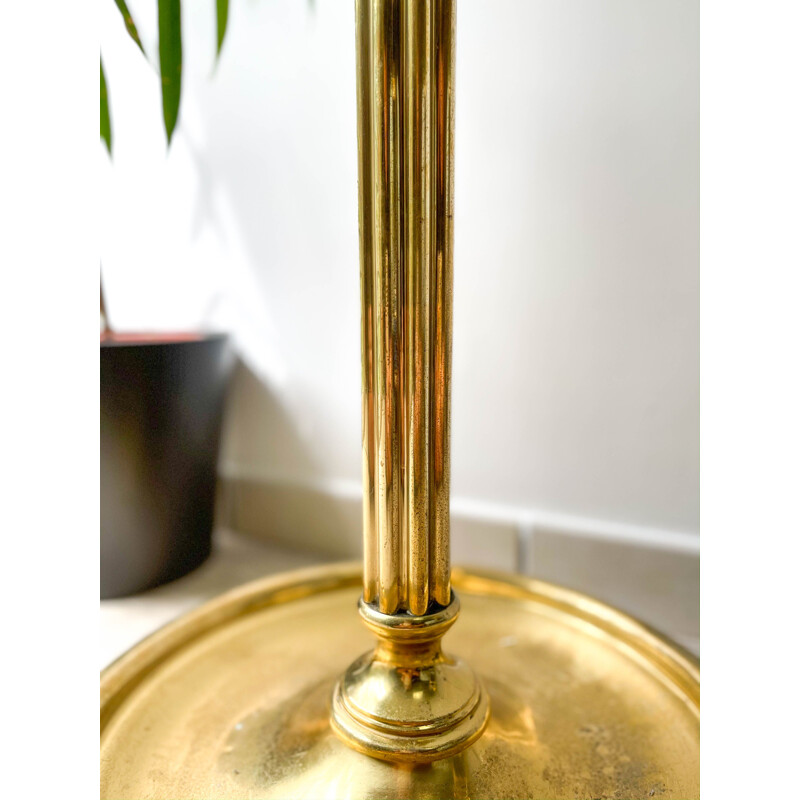 Vintage brass and gilt bronze coat rack, 1960s