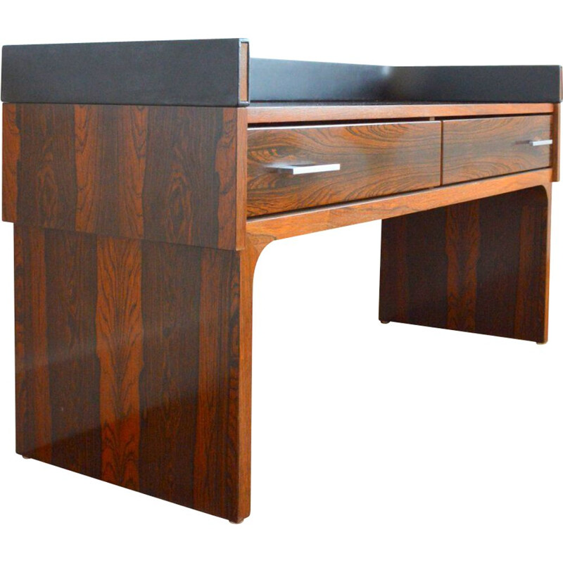 Vintage rosewood veneer console, 1970