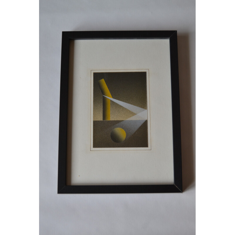 Original lithography ink signed, Julio LE PARC - 1980s