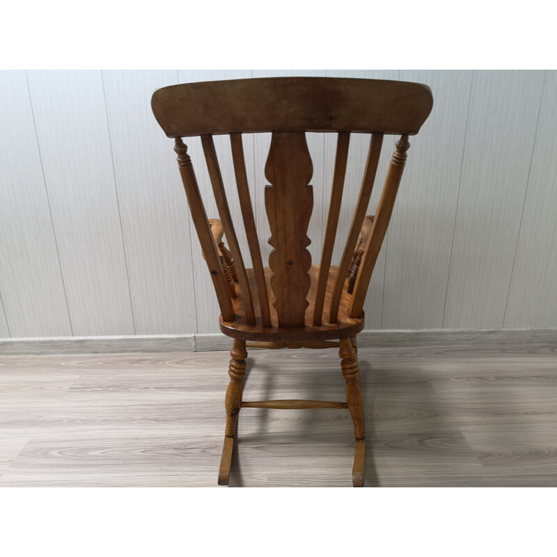 Mid-century wooden rocking chair