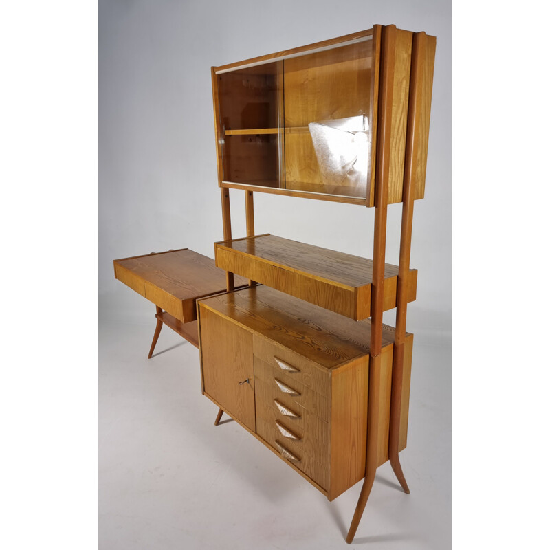 Mid century desk with shelf by František Jirák, Czechoslovakia 1970s