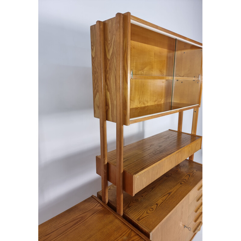 Mid century desk with shelf by František Jirák, Czechoslovakia 1970s