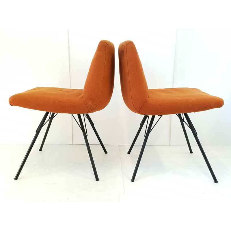 Set of 4 vintage armchairs by Gérard Guermonprez