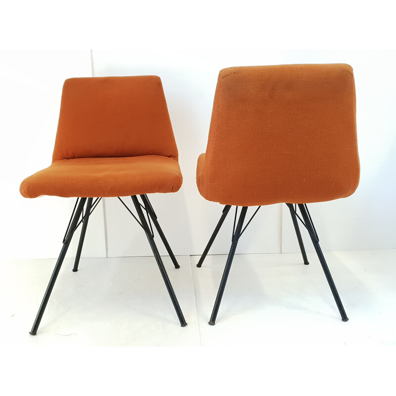 Set of 4 vintage armchairs by Gérard Guermonprez