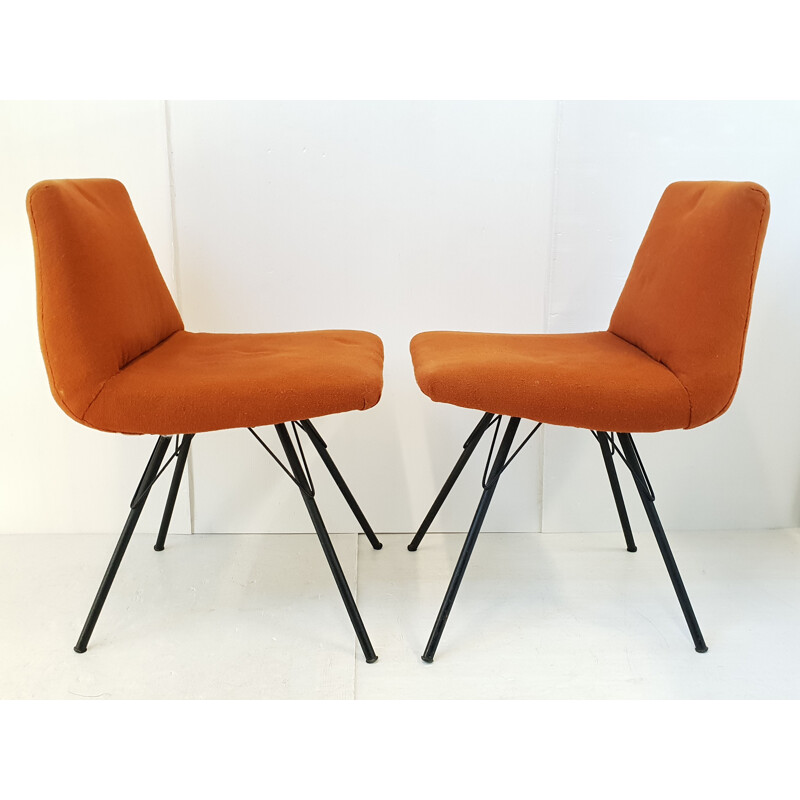 Set of 4 vintage armchairs by Gérard Guermonprez