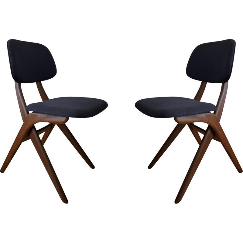paire de chaises à ciseaux - 1960