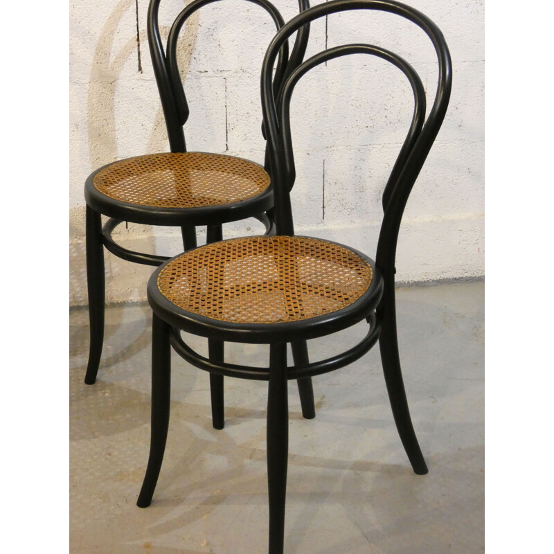 Ensemble de 4 chaises vintage N 14 de Thonet pour Jacob and Joseph Kohn