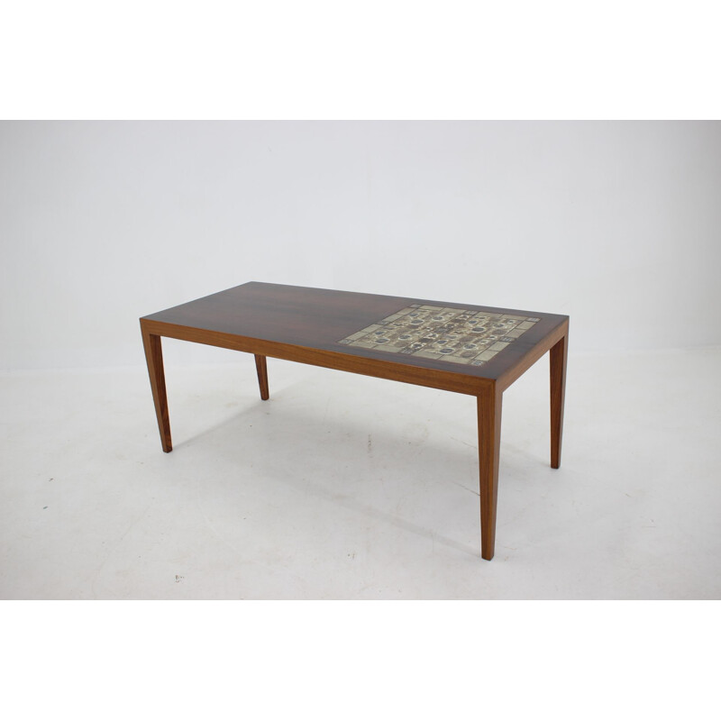 Table basse vintage en palissandre par Severin Hansen, Danemark 1960