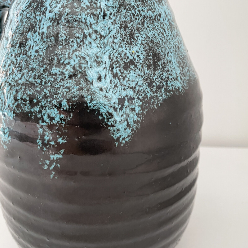 Vintage ceramic vase from Accolay, 1960