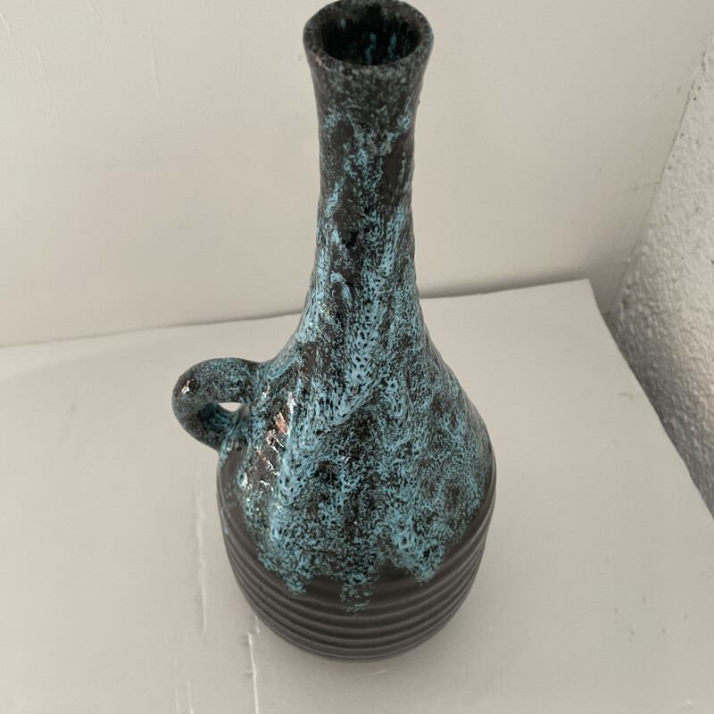 Vintage ceramic vase from Accolay, 1960