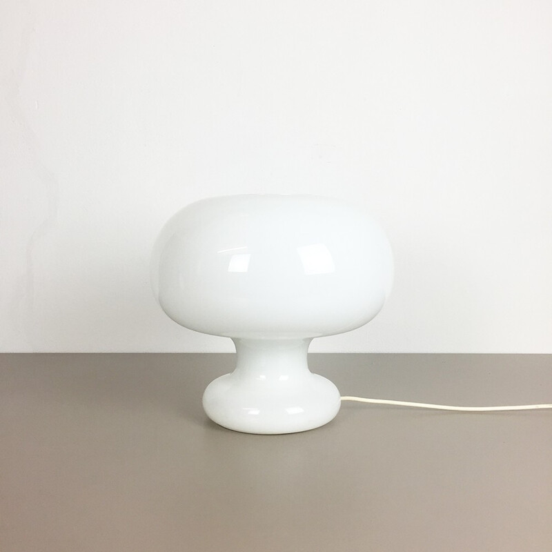 Cosack white table lamp in glass - 1970s