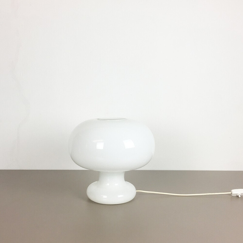 Cosack white table lamp in glass - 1970s