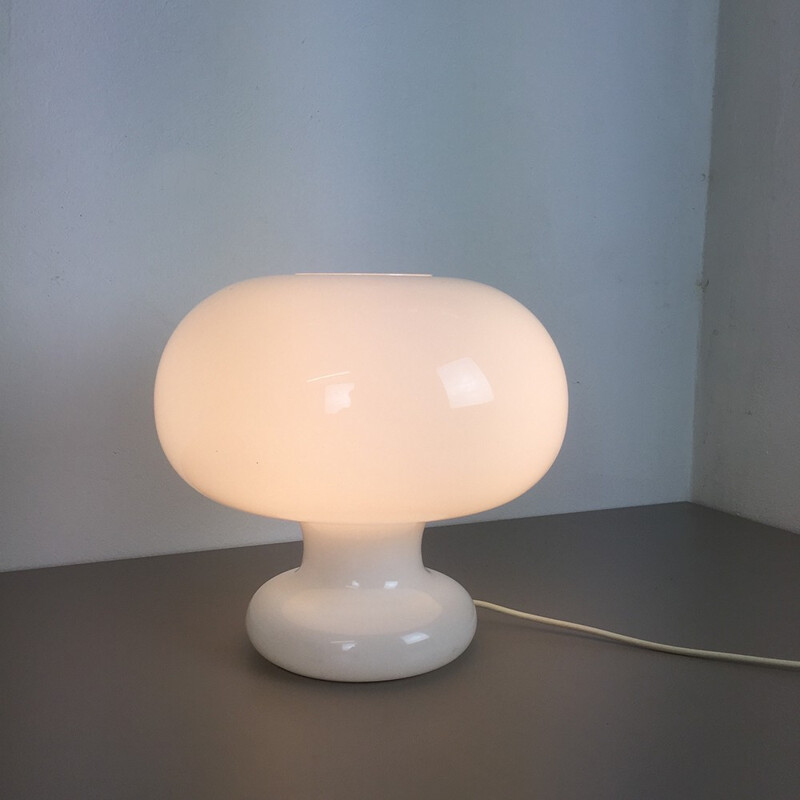 Cosack white table lamp in glass - 1970s