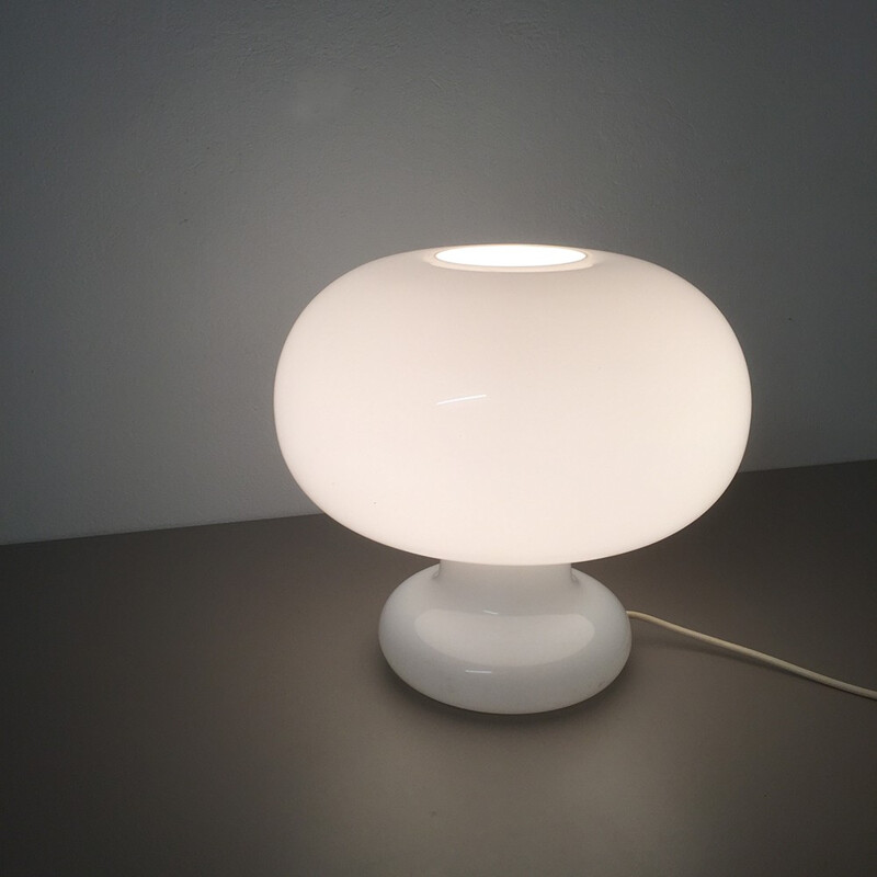 Cosack white table lamp in glass - 1970s