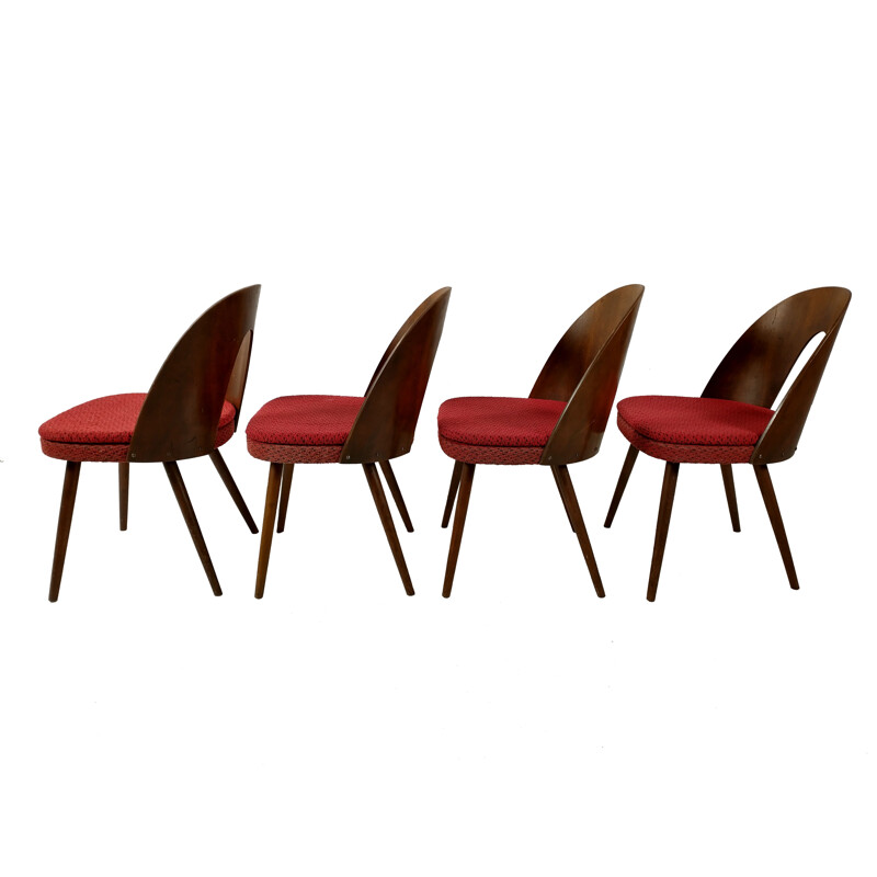 Set of 4 vintage dining chairs by Antonín Šuman for Tatra, 1960s