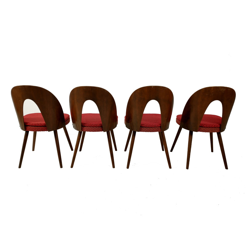 Set of 4 vintage dining chairs by Antonín Šuman for Tatra, 1960s