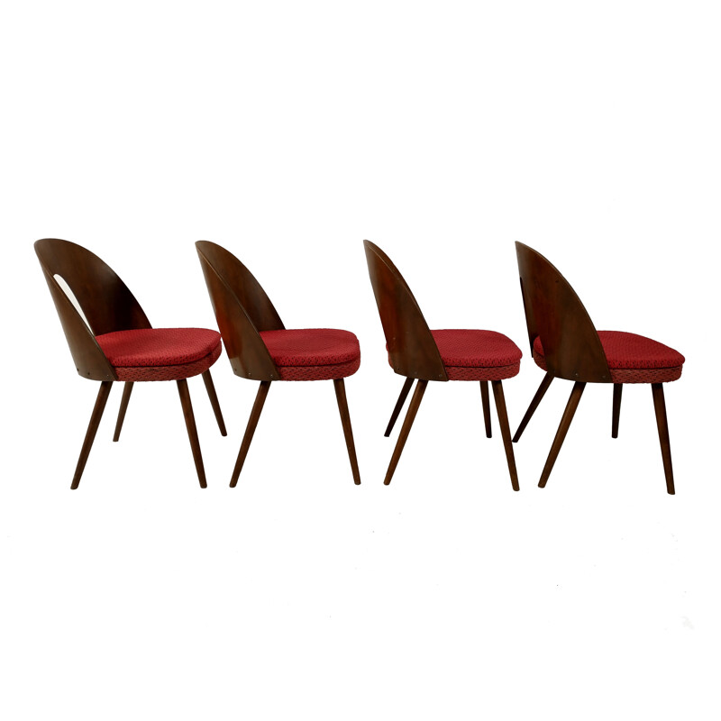 Set of 4 vintage dining chairs by Antonín Šuman for Tatra, 1960s