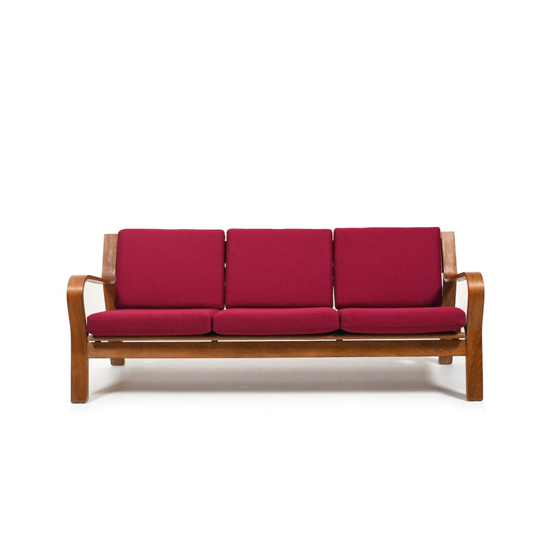 Vintage GE-671 three seater sofa by Hans J. Wegner for Getama, Denmark 1960s