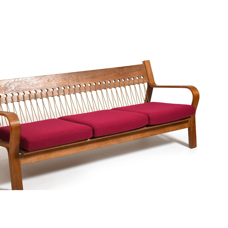 Vintage GE-671 three seater sofa by Hans J. Wegner for Getama, Denmark 1960s