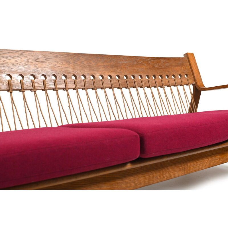 Vintage GE-671 three seater sofa by Hans J. Wegner for Getama, Denmark 1960s