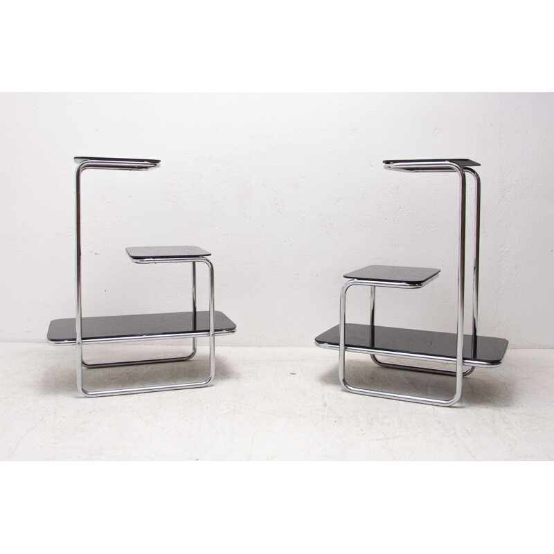 Vintage Thonet B 136 plant stand by Emile Guillot, 1930