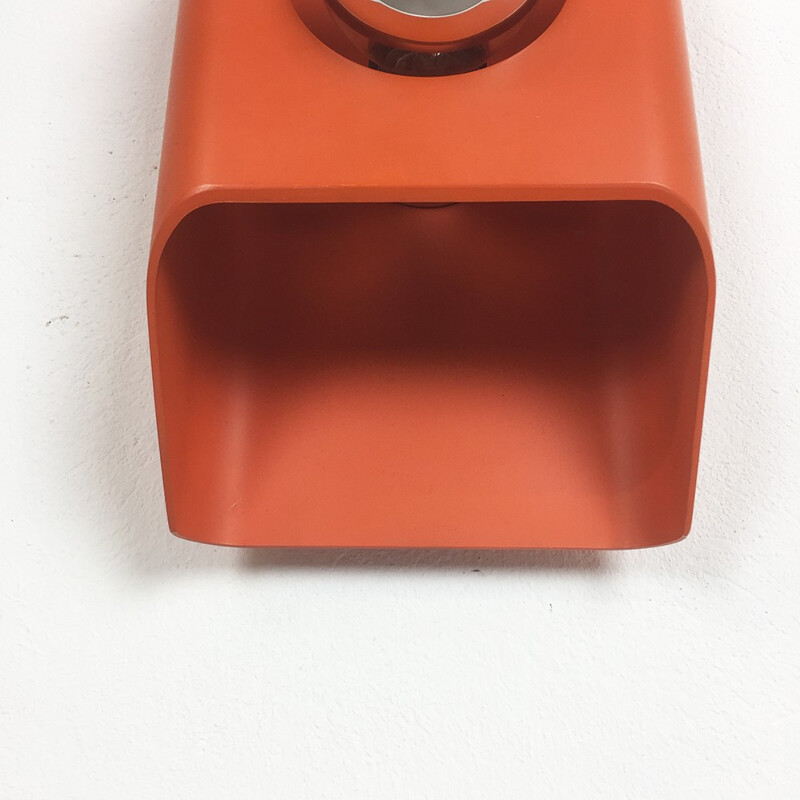 Applique Kaiser Leuchten orange en métal - 1970