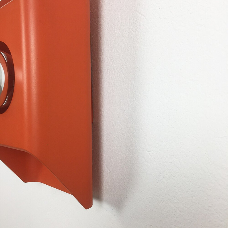 Kaiser Leuchten orange wall lamp in metal - 1970s