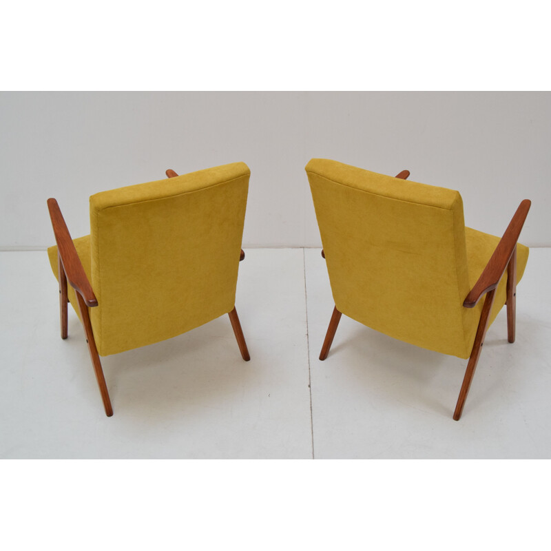 Pair of vintage armchairs by Jiri Jiroutek, Czechoslovakia 1960