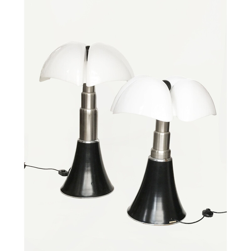 Vintage Pipistrello adjustable lamp by Gae Aulenti for Martinelli Luce, 1965